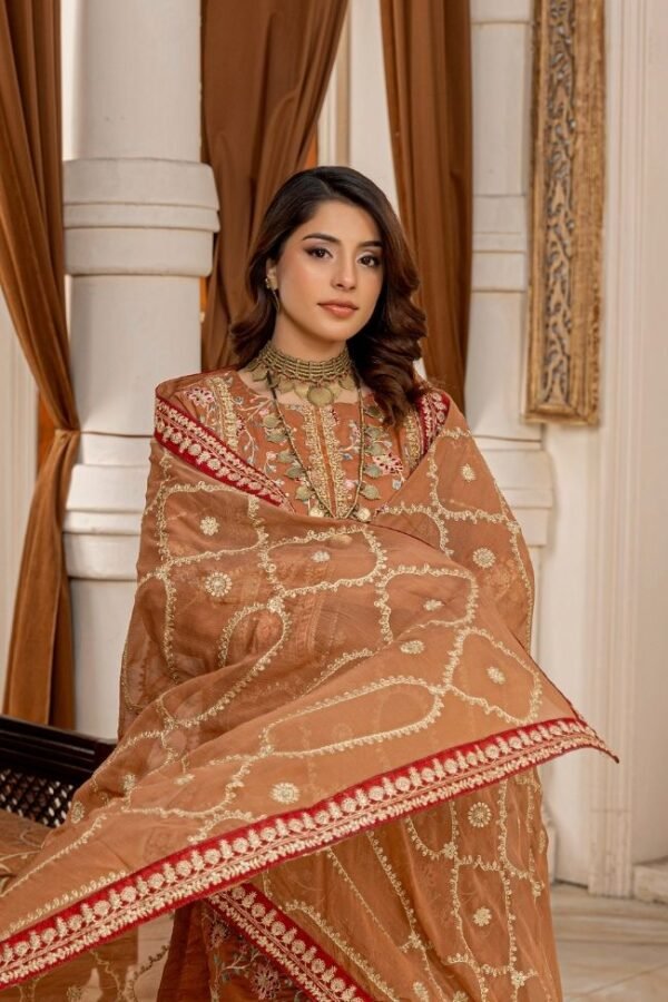 Premium EMB 3PC Zarmeen & Emaan Z.E-702 - Image 5