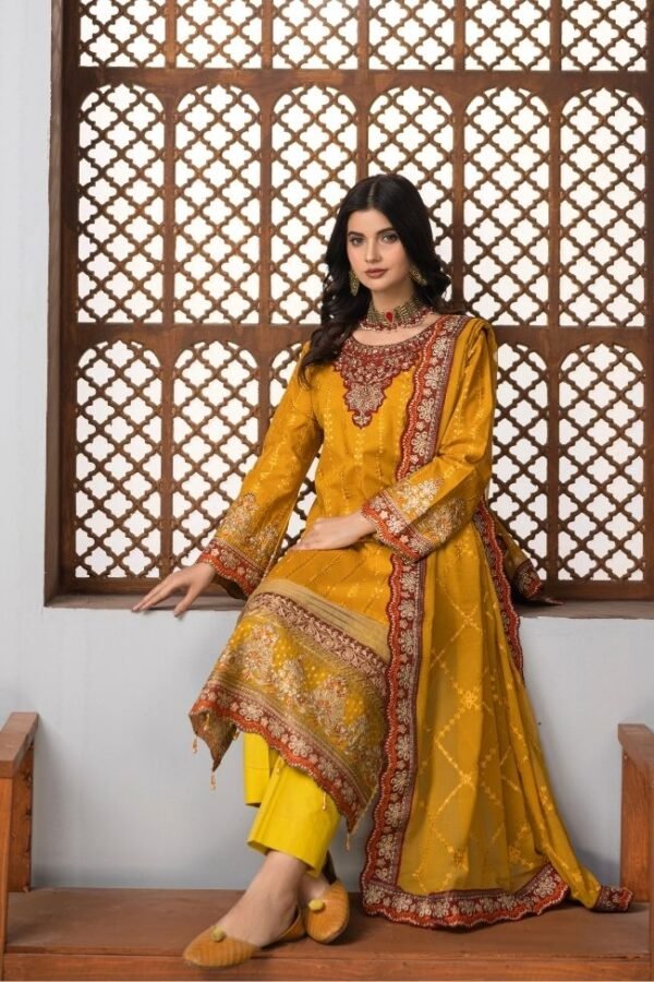 Premium EMB 3PC Zarmeen & Emaan Z.E-701 - Image 5