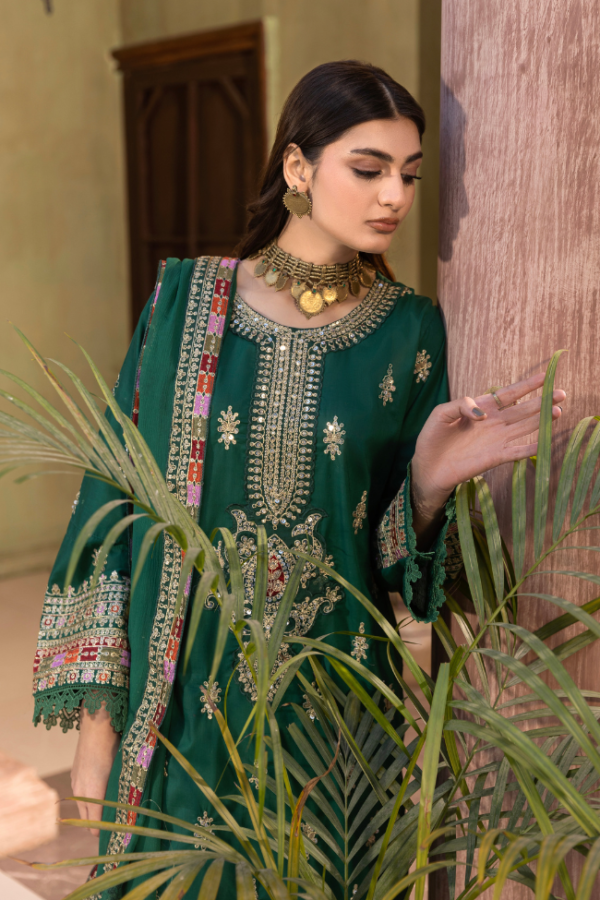 Premium EMB 3PC Zarmeen & Emaan Z.E-713 - Image 5