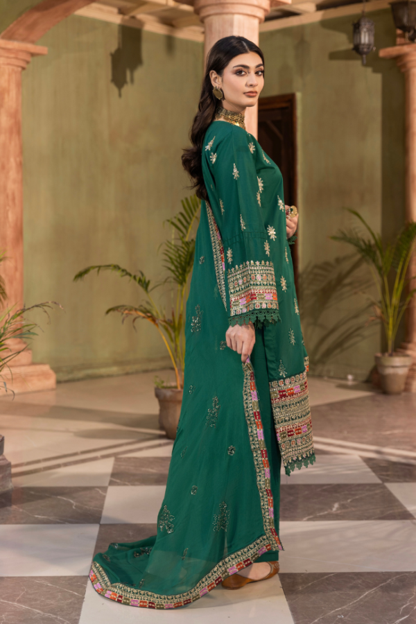Premium EMB 3PC Zarmeen & Emaan Z.E-713 - Image 2