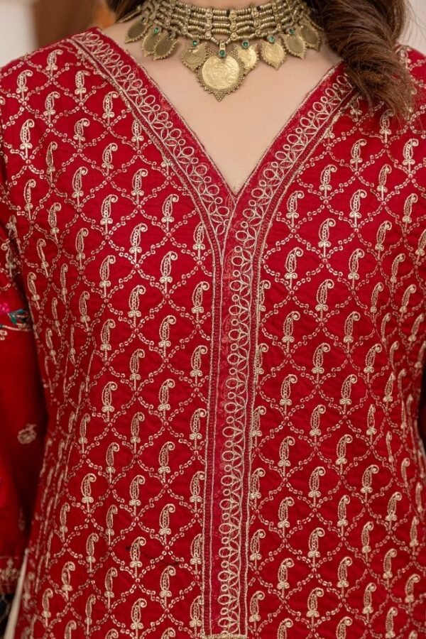 Premium EMB 3PC Zarmeen & Emaan Z.E-712 - Image 3