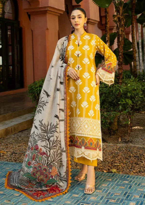 Premium EMB 3PC Zarmeen & Emaan Z.E-723