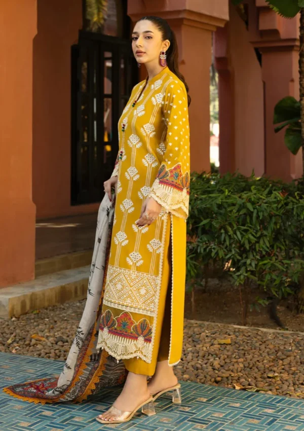 Premium EMB 3PC Zarmeen & Emaan Z.E-723 - Image 3