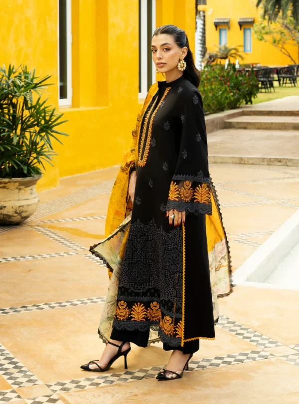 Premium EMB 3PC Zarmeen & Emaan Z.E-722 - Image 4