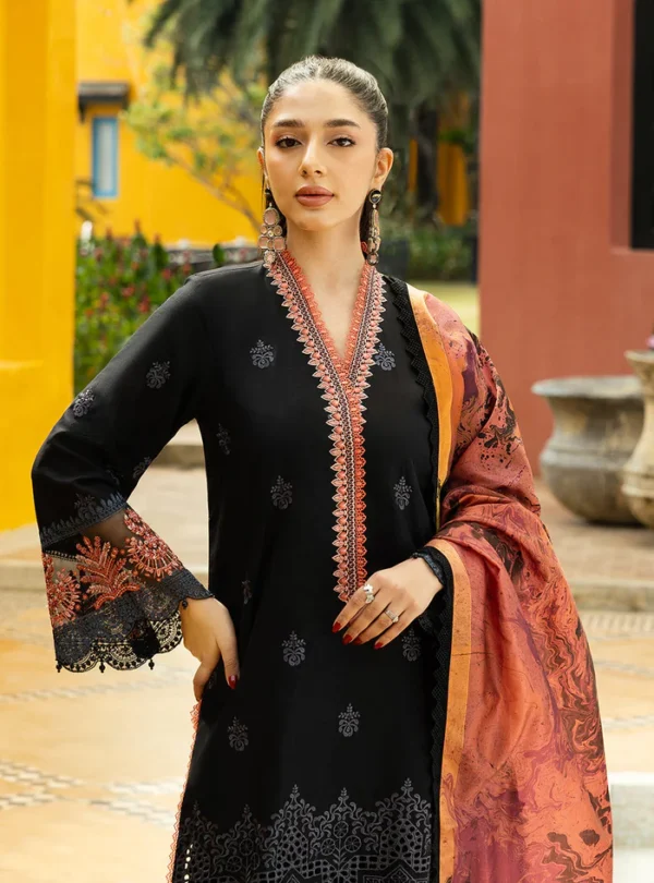 Premium EMB 3PC Zarmeen & Emaan Z.E-722 - Image 5