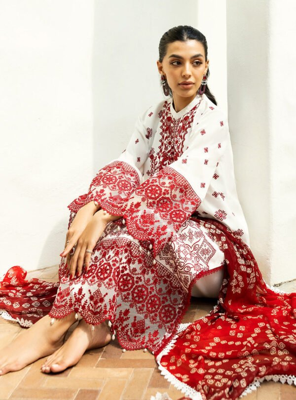 Premium EMB 3PC Zarmeen & Emaan Z.E-721 - Image 4