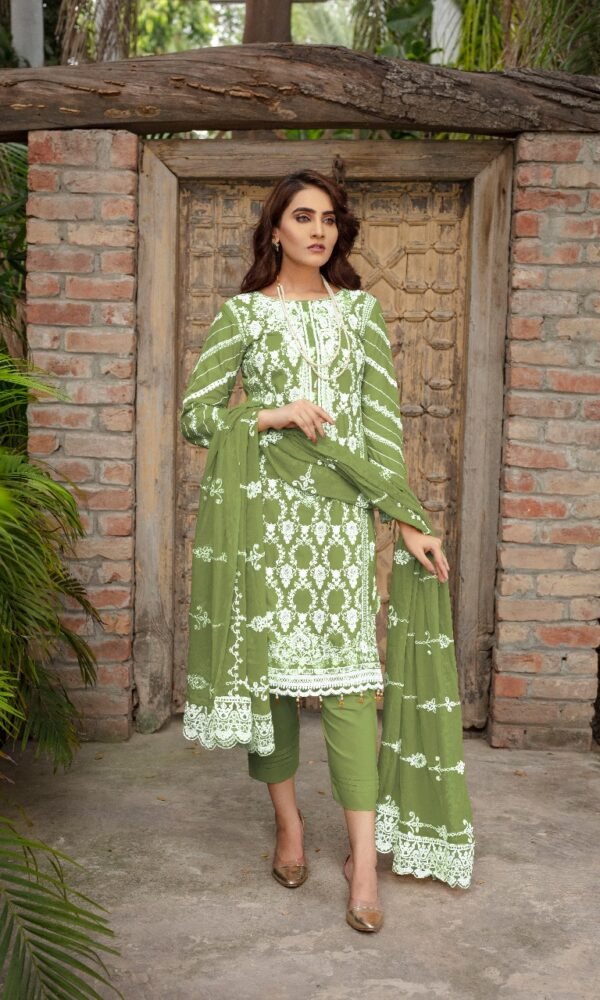 Premium EMB 3PC Zarmeen & Emaan Z.E-536