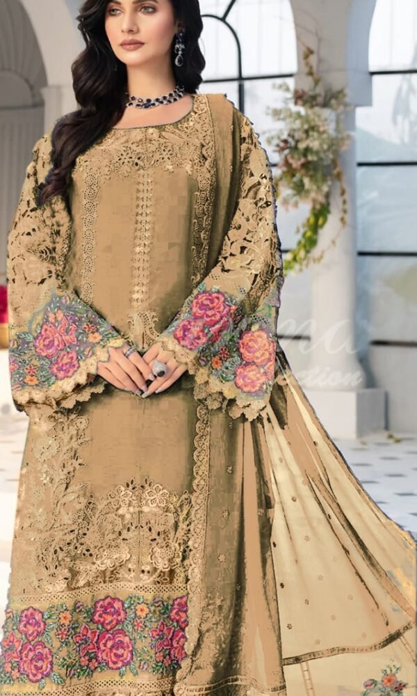 Premium EMB 3PC Zarmeen & Emaan Z.E-717