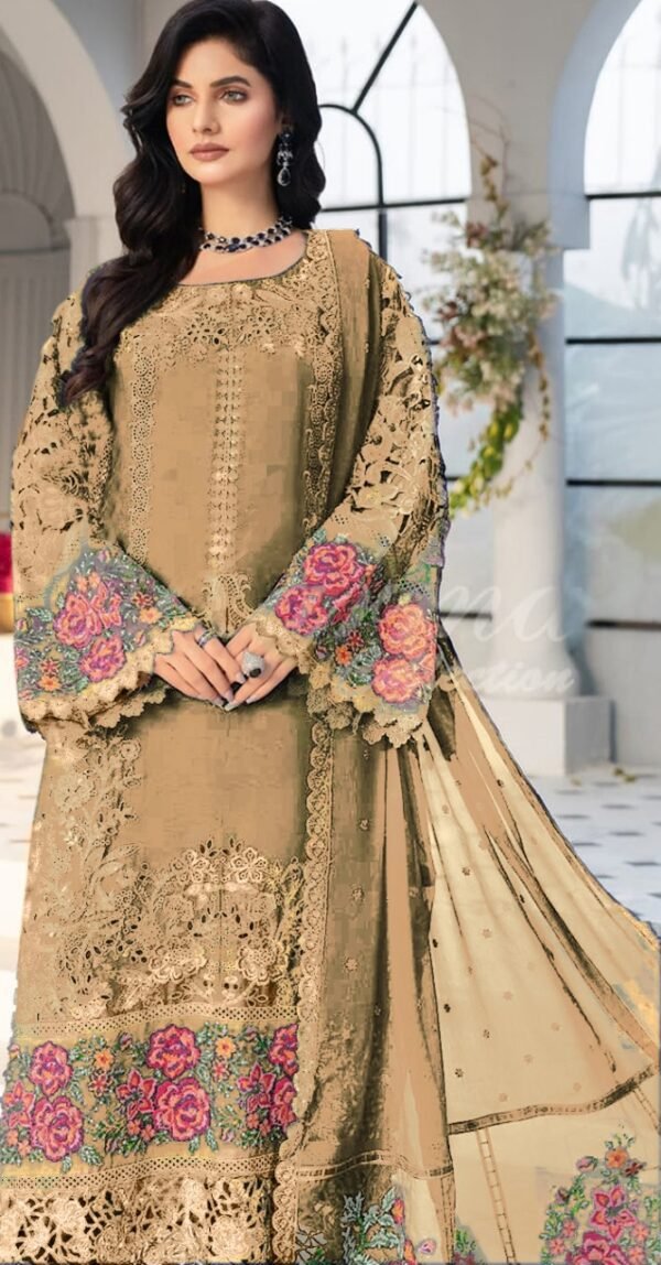 Premium EMB 3PC Zarmeen & Emaan Z.E-717