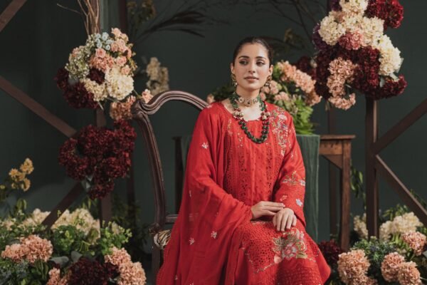 Premium EMB 3PC Zarmeen & Emaan Z.E-637 - Image 3