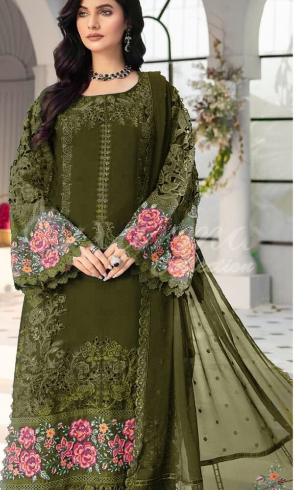 Premium EMB 3PC Zarmeen & Emaan Z.E-717