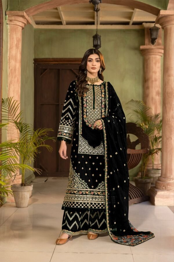 Premium EMB 3PC Zarmeen & Emaan Z.E-716