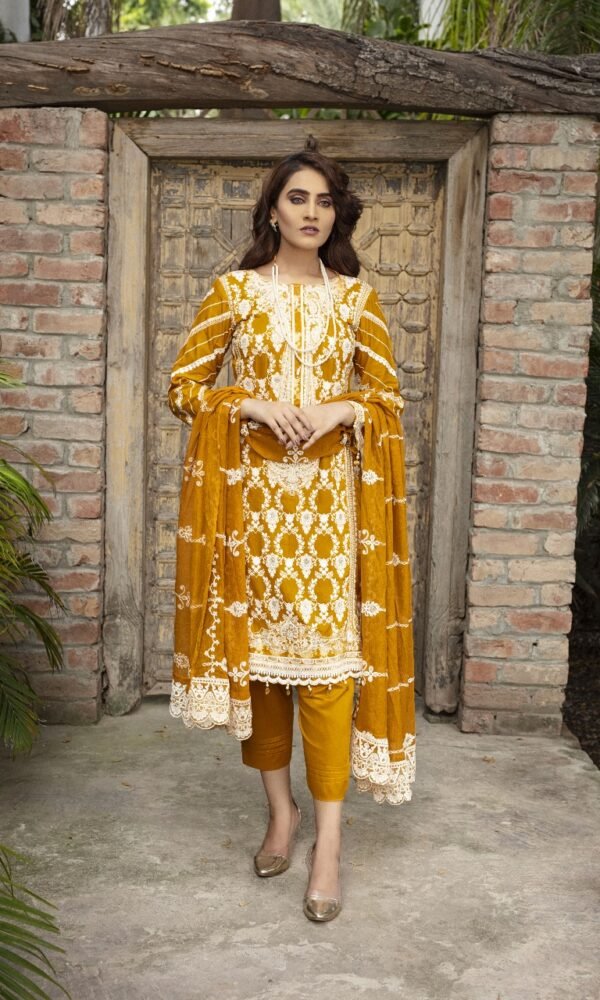 Premium EMB 3PC Zarmeen & Emaan Z.E-536