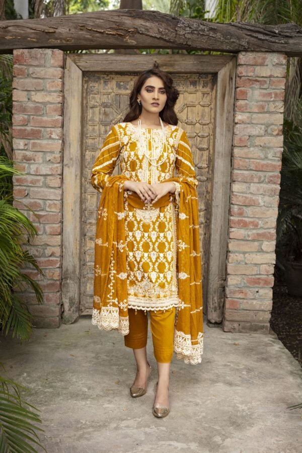 Premium EMB 3PC Zarmeen & Emaan Z.E-536