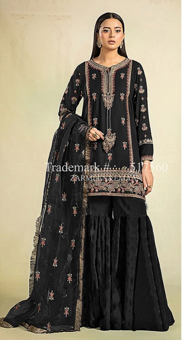 Premium EMB 3PC Zarmeen & Emaan Z.E-675