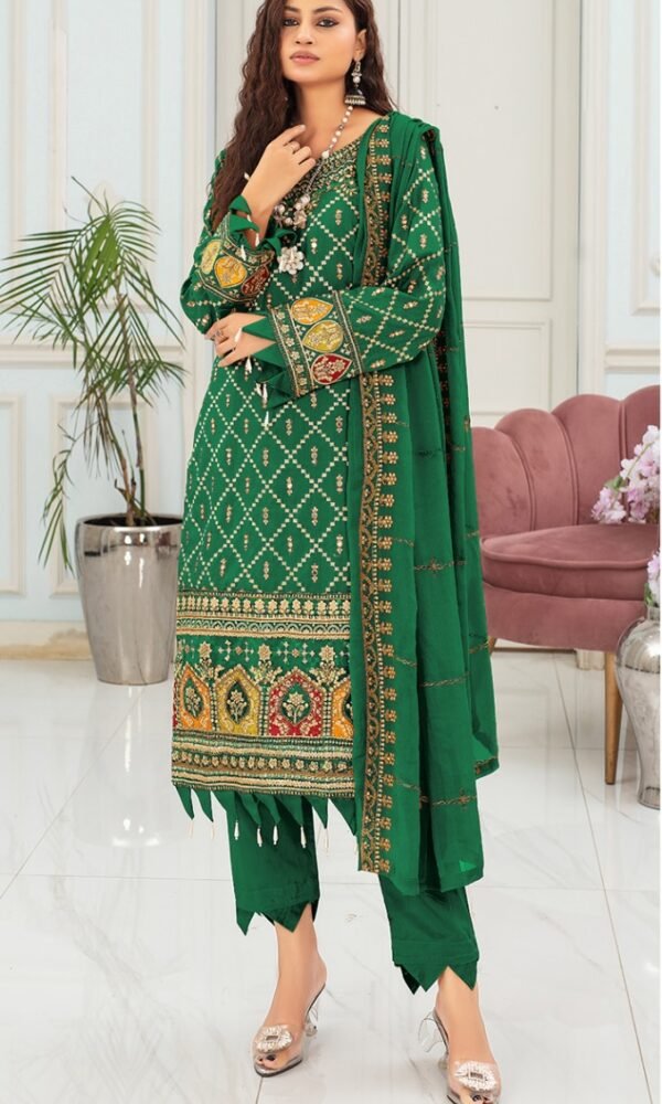 Premium EMB 3PC Zarmeen & Emaan Z.E-359