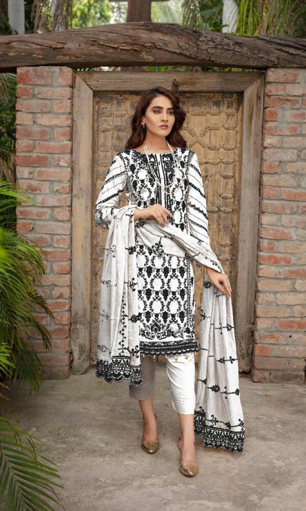 Premium EMB 3PC Zarmeen & Emaan Z.E-536