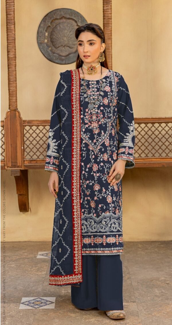 Lawn 3PC Zarmeen & Emaan Premium Code: 702