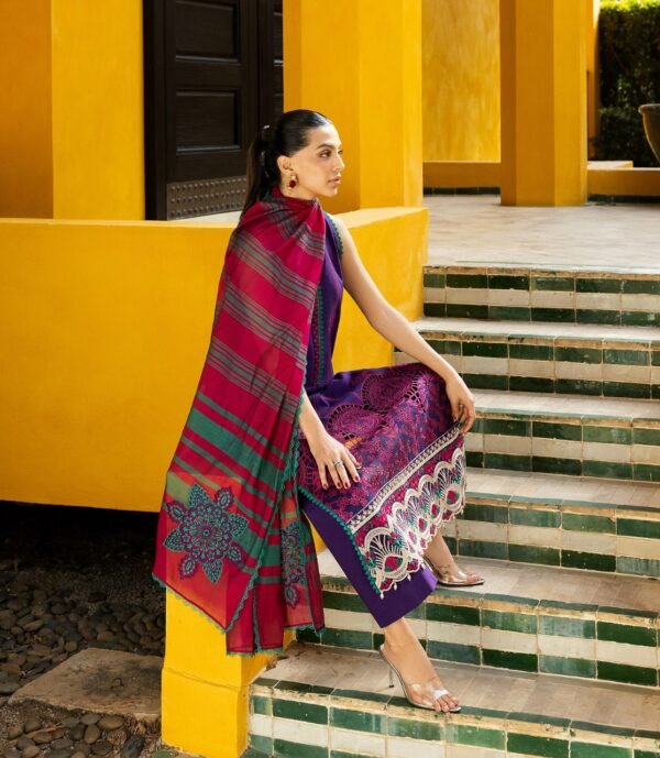 Premium EMB 3PC Zarmeen & Emaan Z.E-724 - Image 5