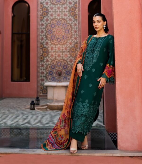 Premium EMB 3PC Zarmeen & Emaan Z.E-725 - Image 4