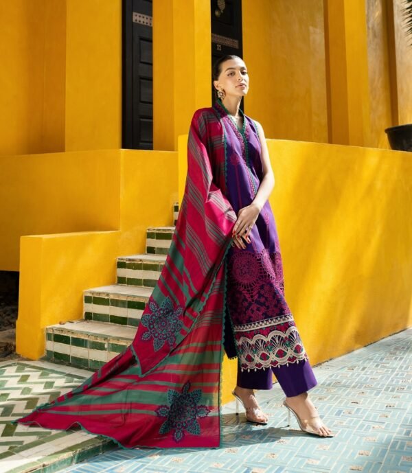 Premium EMB 3PC Zarmeen & Emaan Z.E-724 - Image 6