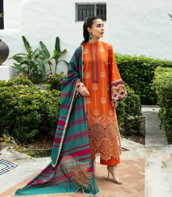 Premium EMB 3PC Zarmeen & Emaan Z.E-724 - Image 3