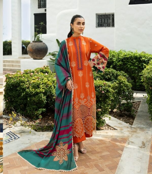 Premium EMB 3PC Zarmeen & Emaan Z.E-724 - Image 5