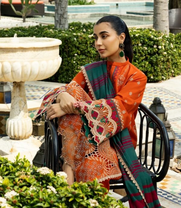 Premium EMB 3PC Zarmeen & Emaan Z.E-724 - Image 4