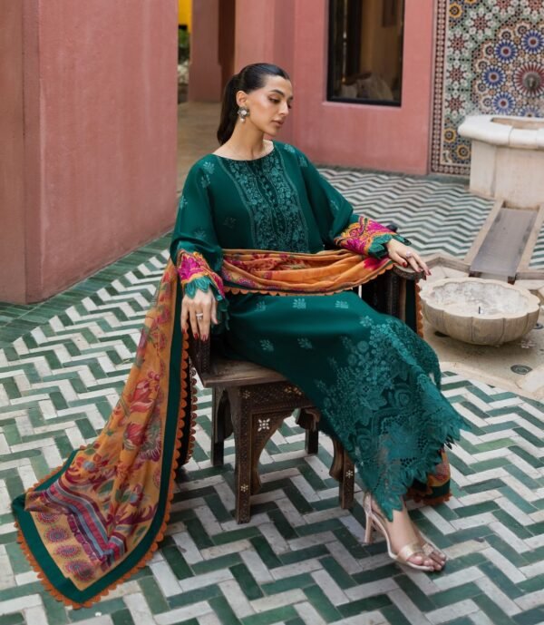 Premium EMB 3PC Zarmeen & Emaan Z.E-725 - Image 5