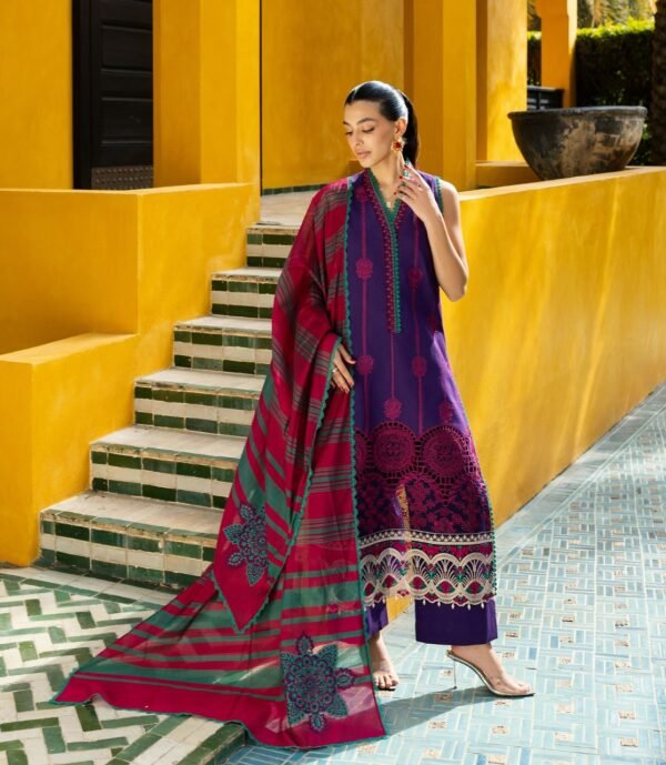 Premium EMB 3PC Zarmeen & Emaan Z.E-724