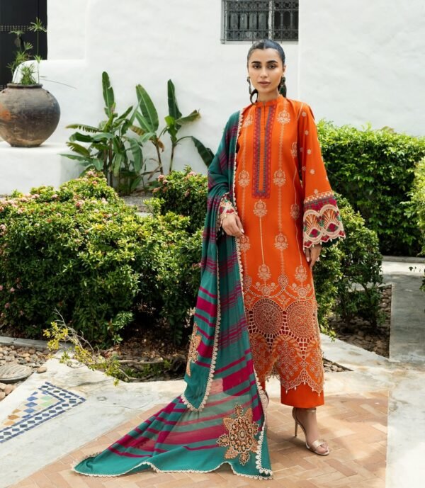 Premium EMB 3PC Zarmeen & Emaan Z.E-724