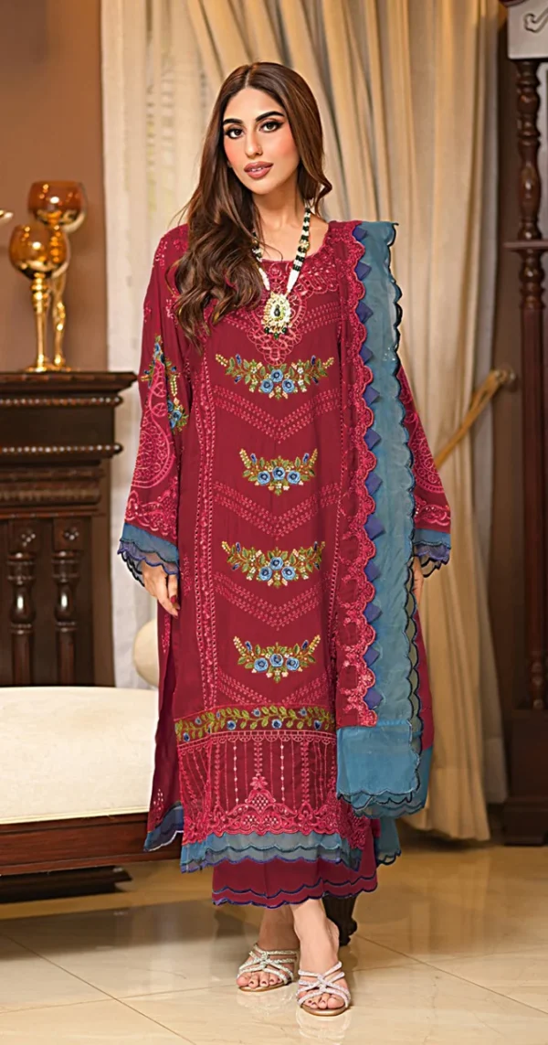 Premium EMB 3PC Zarmeen & Emaan Z.E-562