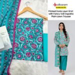 Set of Alkaram Printed Lawn Vol-10 3Pc - Image 10
