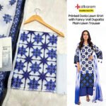 Set of Alkaram Printed Lawn Vol-10 3Pc - Image 7