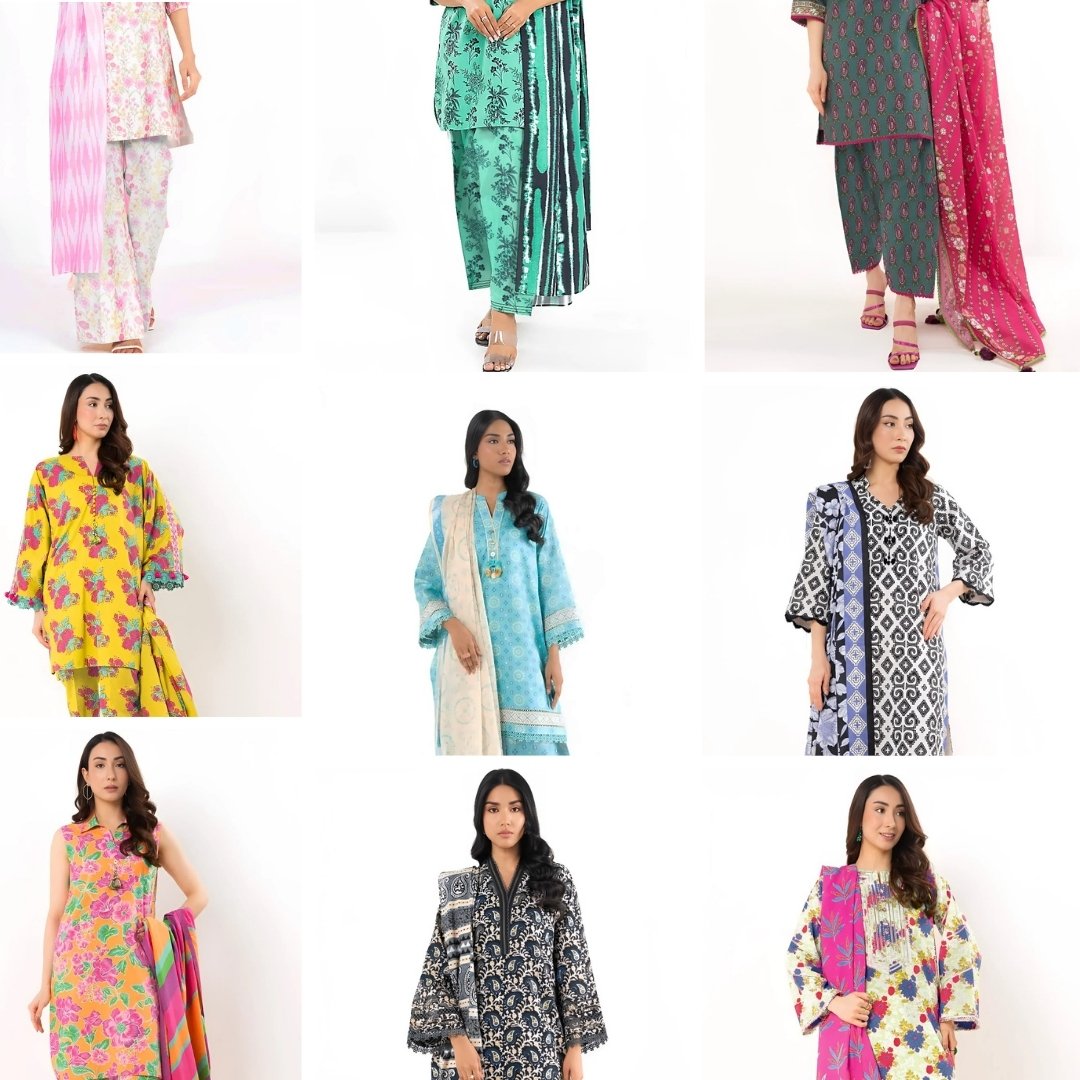 Beechtree Lawn (1) Set of Alkaram Volume 12 3Pc - Image 1