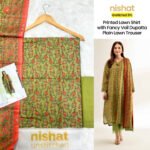 Set of Nishat Print Lawn  3Pc - Image 9
