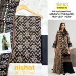 Set of Nishat Print Lawn  3Pc - Image 7