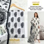 Set of Nishat Print Lawn  3Pc - Image 5