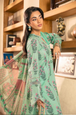 Print lawn 3pc m5 - Image 2