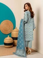 Set of Combination Print Lawn 3Pc - Image 9