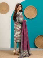 Set of Combination Print Lawn 3Pc - Image 11