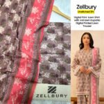 Set of Zellbury Print Lawn 3Pc - Image 10