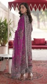 Embroidered lawn 3pc Antalya - Image 3