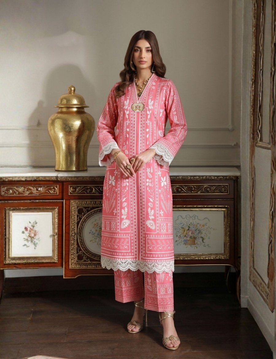 COCO 2pcs (4) Print lawn 2pc C003 - Image 1