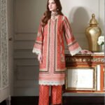 Print lawn 2pc  C008