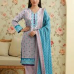 Print lawn Orient 3pc 5