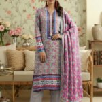 Print lawn Orient 3pc 6