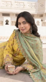 Print lawn 3pc vol 5913 - Image 2