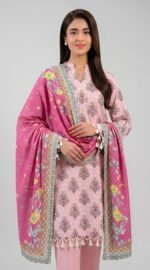 Print lawn 3pc vol 6066 - Image 2