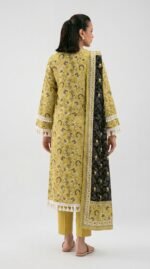Print lawn 3pc vol 6062 - Image 2